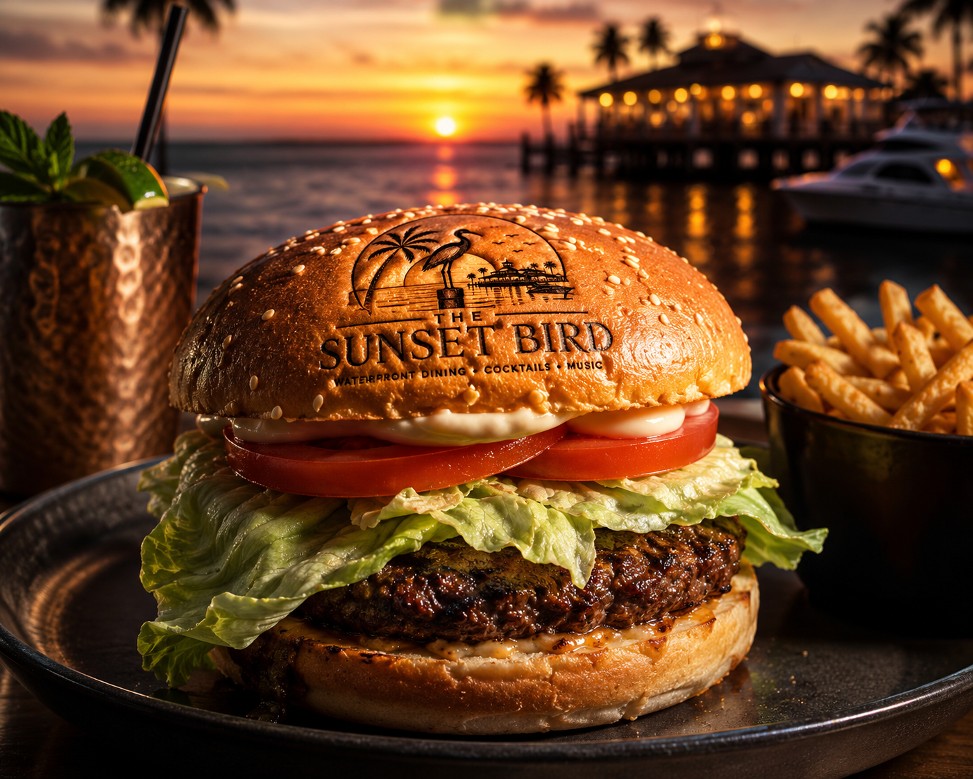 Sunset Bird Burger